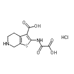 CAS#: 243967-42-2, 2-[(Carboxycarbonyl)Amino]-4,5,6,7-Tetrahydrothieno[2,3-c]Pyridine-3-Carboxylic Acid Hydrochloride (1:1)