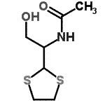 CAS 登录号：24401-55-6， N-[1-(1,3-二噻戊环-2-基)-2-羟基乙基]乙酰胺
