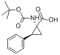 CAS 登录号：244205-60-5， (1R,2S)-N-叔丁氧羰基-1-氨基-2-苯基环丙烷羧酸