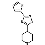 CAS 登录号：244272-35-3， 4-[3-(2-噻吩基)-1,2,4-恶二唑-5-基]哌啶
