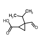 CAS 登录号：244793-40-6， 2-甲酰基-2-异丙基环丙烷羧酸