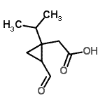 CAS 登录号：244793-47-3， (2-甲酰基-1-异丙基环丙基)乙酸