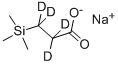 CAS 登录号：24493-21-8， 3-(三甲基硅烷基)-丙-2,2,3,3-D4 酸钠盐(1:1)