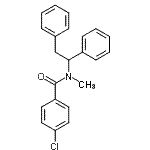 CAS 登录号：24498-89-3， 4-氯-N-(1,2-二苯基乙基)-N-甲基苯甲酰胺
