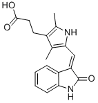 CAS#: 245036-27-5, 2,4-Dimethyl-5-[(1,2-Dihydro-2-Oxo-3H-Indol-3-Ylidene)Methyl]-Pyrrole-3-Propanoic Acid