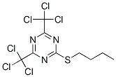 CAS 登录号：24504-18-5， 2-(丁硫基)-4,6-二(三氯甲基)-1,3,5-三嗪