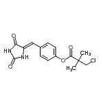 CAS#: 245072-83-7, 4-[(Z)-(2,5-Dioxo-4-Imidazolidinylidene)Methyl]Phenyl 3-Chloro-2,2-Dimethylpropanoate
