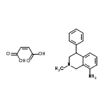 CAS#: 24524-90-1, 2-Methyl-4-Phenyl-1,2,3,4-Tetrahydro-8-Isoquinolinamine (2Z)-2-Butenedioate (1:1)