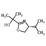 CAS 登录号：245503-15-5， 2-[(4R)-4-异丙基-4,5-二氢-1,3-恶唑-2-基]-2-丙醇