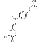 CAS 登录号：245555-36-6， {4-[(2E)-3-(3,4-二氯苯基)-2-丙烯酰基]苯氧基}乙酸