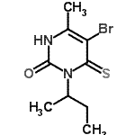 CAS#: 24561-92-0, 5-Bromo-3-Sec-Butyl-6-Methyl-4-Thioxo-3,4-Dihydro-2(1H)-Pyrimidinone
