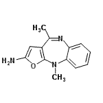 CAS#: 246139-72-0, 4,10-Dimethyl-10H-Furo[2,3-b][1,5]Benzodiazepin-2-Amine