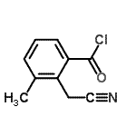 CAS 登录号：24633-71-4， 2-(氰基甲基)-3-甲基苯甲酰氯