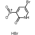 CAS 登录号：246543-32-8， 5-溴-3-硝基-2(1H)-吡啶酮氢溴酸盐(1:1)
