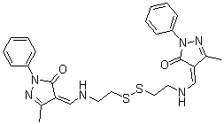 CAS#: 24664-57-1, 4,4'-[Dithiobis(Ethylenenitrilomethylidyne)]Bis(3-Methyl-1-Phenyl-2-Pyrazolin-5-One)