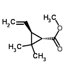 CAS 登录号：247129-73-3， 甲基(1S,3S)-2,2-二甲基-3-乙烯基环丙烷羧酸酯