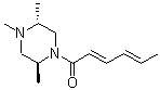 CAS#: 24779-38-2, (2R,5S)-rel-(+)-1,2,5-Trimethyl-4-[(2E,4E)-1-oxo-2,4-hexadienyl]-Piperazine