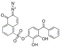 CAS 登录号：2481-86-9， 5-[4-(苯甲酰基)-2,3-二羟基苯氧基]磺酰基-2-偶氮基萘-1-醇