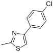 CAS 登录号：24840-75-3， 4-(4-氯-苯基)-2-甲基-噻唑