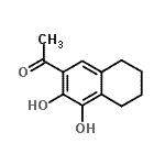 CAS 登录号：248595-14-4， 1-(3,4-二羟基-5,6,7,8-四氢-2-萘基)乙酮
