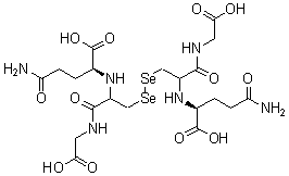CAS#: 2487-09-4, (2S)-2-Amino-5-[[(2R)-3-[(2R)-2-[[(4S)-4-Amino-5-Hydroxy-5-Oxopentanoyl]Amino]-3-(Carboxymethylamino)-3-Oxopropyl]Diselanyl-1-(Carboxymethylamino)-1-Oxopropan-2-Yl]Amino]-5-Oxopentanoic Acid