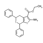 CAS#: 24895-74-7, Ethyl 2-Amino-5,7-Diphenyl-4,7-Dihydro-5H-Thieno[2,3-c]Thiopyran-3-Carboxylate