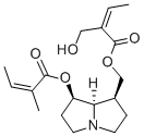 CAS 登录号：2492-09-3， [(1S,7R,8R)-7-[(Z)-2-甲基丁-2-烯酰基]氧基-2,3,5,6,7,8-六氢-1H-吡咯里嗪-1-基]甲基 (Z)-2-(羟基甲基)丁-2-烯酸酯