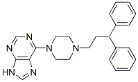 CAS 登录号：24926-63-4， 6-[4-(3,3-二苯基丙基)-1-哌嗪基]-9H-嘌呤