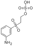 CAS 登录号：2494-88-4， 2-[(3-氨基苯基)磺酰基]乙醇氢硫酸酯