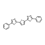 CAS#: 2495-02-5, 2,2'-(2,5-Thienediyl)Bis(5-Phenyl-1,3,4-Oxadiazole)