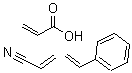 CAS 登录号：24980-16-3， 2-丙烯酸与苯乙烯和 2-丙烯腈的聚合物