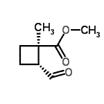 CAS 登录号：249930-46-9， 甲基(1R,2R)-2-甲酰基-1-甲基环丁烷羧酸酯