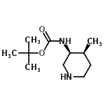 CAS#: 250275-22-0, 2-Methyl-2-Propanyl [(3S,4S)-4-Methyl-3-Piperidinyl]Carbamate