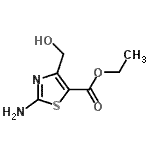 CAS 登录号：25039-77-4， 乙基2-氨基-4-(羟基甲基)-1,3-噻唑-5-羧酸酯