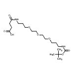 CAS 登录号：250612-31-8， 2,2-二甲基-4,20-二氧代-3,9,12,15-四氧杂-5,19-二氮杂二十三烷-23-酸