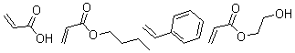 CAS#: 25067-83-8, 2-Propenoic Acid, Polymer With Butyl 2-Propenoate, Ethenylbenzene And 2-Hydroxyethyl 2-Propenoate