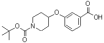 CAS#: 250681-69-7, 3-[(1-{[(2-Methyl-2-Propanyl)Oxy]Carbonyl}-4-Piperidinyl)Oxy]Benzoic Acid