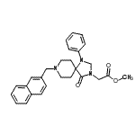 CAS#: 250685-44-0, Methyl [8-(2-Naphthylmethyl)-4-Oxo-1-Phenyl-1,3,8-Triazaspiro[4.5]Dec-3-Yl]Acetate
