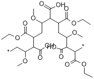 CAS 登录号：25087-06-3， 甲基乙烯基醚-马来酸单乙酯共聚物