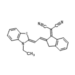 CAS#: 2510-09-0, {(2E)-2-[(2Z)-2-(3-Ethyl-1,3-Benzothiazol-2(3H)-Ylidene)Ethylidene]-2,3-Dihydro-1H-Inden-1-Ylidene}Malononitrile