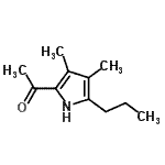 CAS 登录号：25110-21-8， 1-(3,4-二甲基-5-丙基-1H-吡咯-2-基)乙酮