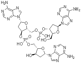 CAS 登录号：25138-00-5， 2'-脱氧腺苷酰-(3'-5')-2'-脱氧腺苷酰-(3'-5)-2'-脱氧腺苷