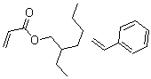 CAS#: 25153-46-2, 2-Propenoic Acid, 2-Ethylhexyl Ester, Polymer With Ethenylbenzene