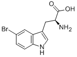 CAS 登录号：25197-99-3， (2S)-2-氨基-3-(5-溴-1H-吲哚-3-基)丙酸