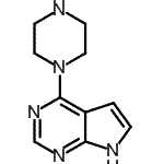 CAS 登录号：252722-52-4， 4-(1-哌嗪基)-7H-吡咯并[2,3-d]嘧啶