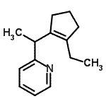 CAS#: 253185-22-7, 2-[1-(2-Ethyl-1-Cyclopenten-1-Yl)Ethyl]Pyridine