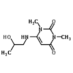 CAS#: 253197-19-2, 6-[(2-Hydroxypropyl)Amino]-1,3-Dimethyl-2,4(1H,3H)-Pyrimidinedione
