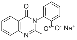 CAS 登录号:2532-91-4, 2-(2-甲基-4-氧代喹唑啉-3-基)苯甲酸钠