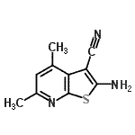 CAS#: 253326-34-0, 2-Amino-4,6-Dimethylthieno[2,3-b]Pyridine-3-Carbonitrile
