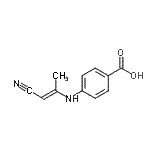 CAS 登录号：25354-52-3， 4-{[(1E)-1-氰基-1-丙烯-2-基]氨基}苯甲酸